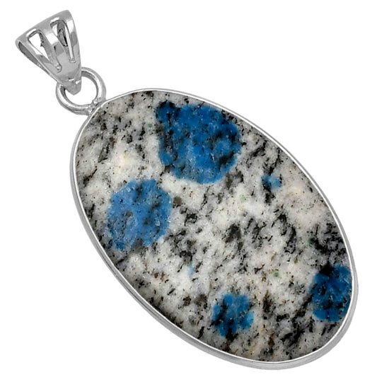 Natural K2 Blue - Azurite In Quartz Pendant P-1001 SDP143127