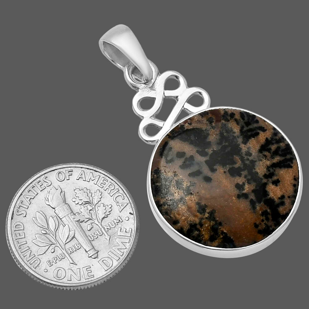 Natural Russian Honey Dendrite Opal Pendant P-1554 SDP143262