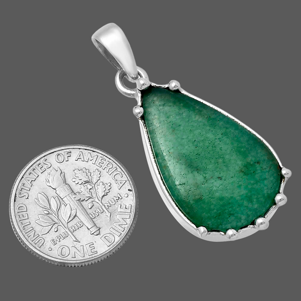 Natural Green Aventurine Pendant P-1349 SDP143293
