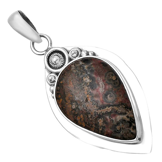Natural Leopard Skin Jasper Pendant P-1350 SDP143837