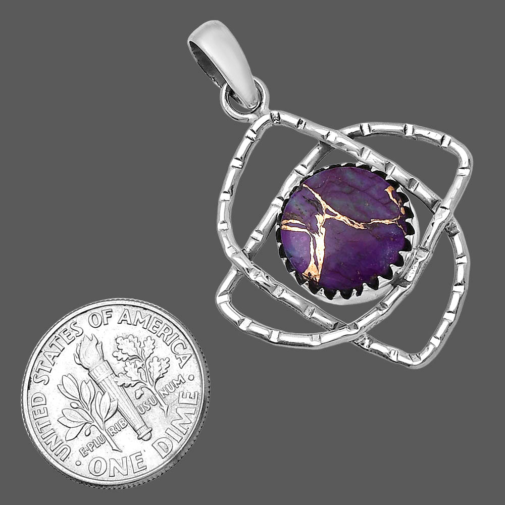 Copper Purple Turquoise - Arizona Pendant P-1370 SDP143870