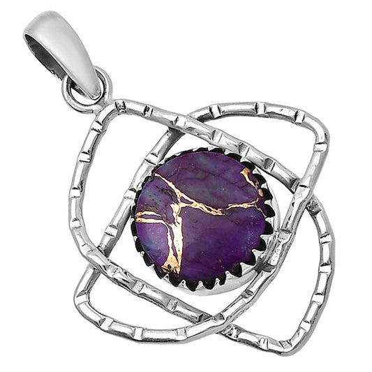Copper Purple Turquoise - Arizona Pendant P-1370 SDP143870
