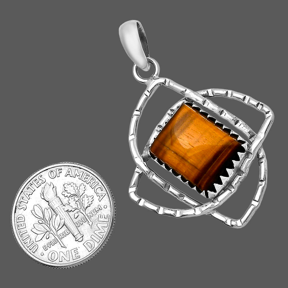 Natural Tiger Eye - Africa Pendant P-1370 SDP143885