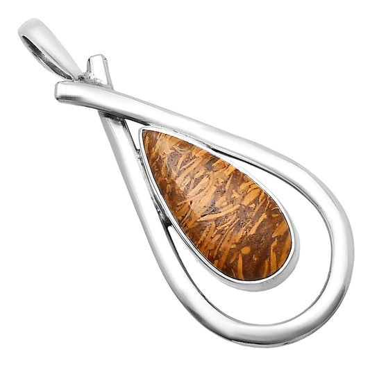 Natural Coquina Fossil Jasper - India Pendant P-1314 SDP143969