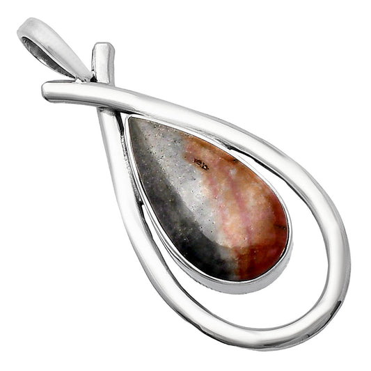 Natural Polygram Jasper Pendant P-1314 SDP143982