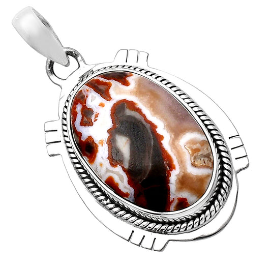 Natural Rosetta Picture Jasper Pendant P-1463 SDP144065