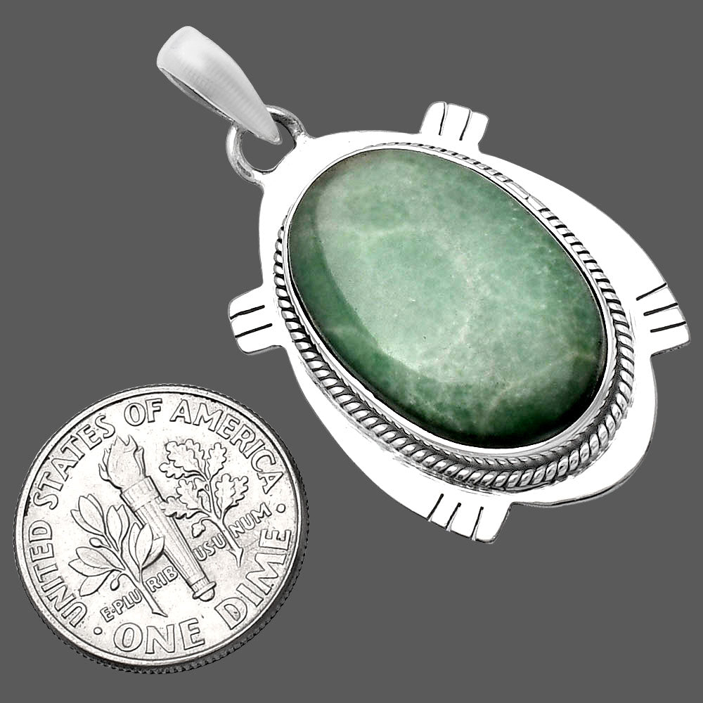 Natural Turquoise Nevada Aztec Mt Pendant P-1463 SDP144069