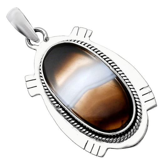 Natural Banded Onyx Pendant P-1463 SDP144078
