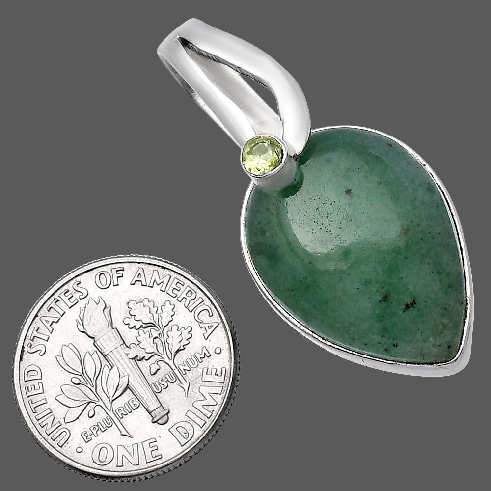Natural Green Aventurine & Peridot Pendant P-1251 SDP144101