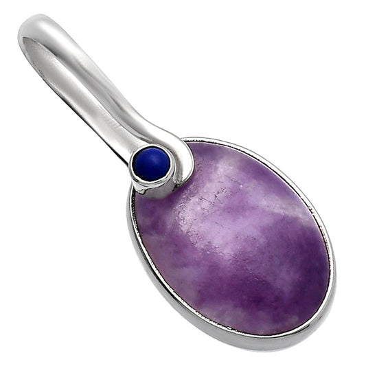 Purple Lepidolite & Lapis Lazuli Pendant P-1251 SDP144129