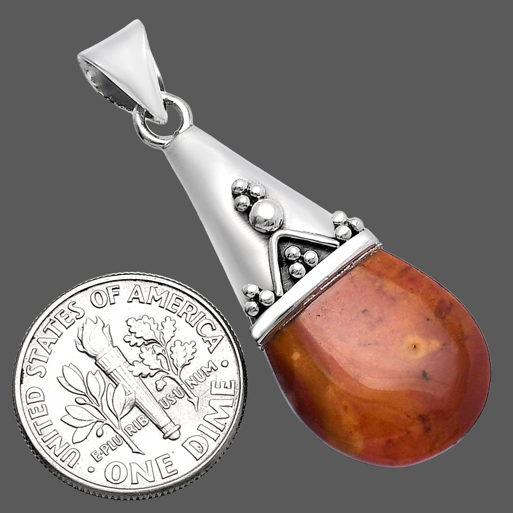 Natural Red Moss Agate Pendant P-1139 SDP144154