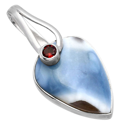 Natural Owyhee Opal & Garnet Pendant P-1251 SDP144280