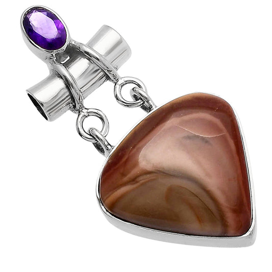 Imperial Jasper - Mexico & Amethyst Pendant P-1276 SDP144459