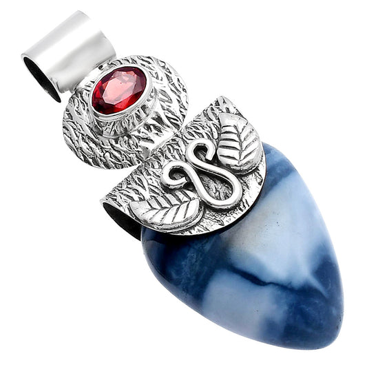 Natural Owyhee Opal & Garnet Pendant P-1545 SDP144505
