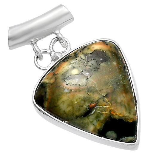 Natural Rhyolite - Rainforest Jasper Pendant P-1198 SDP144610