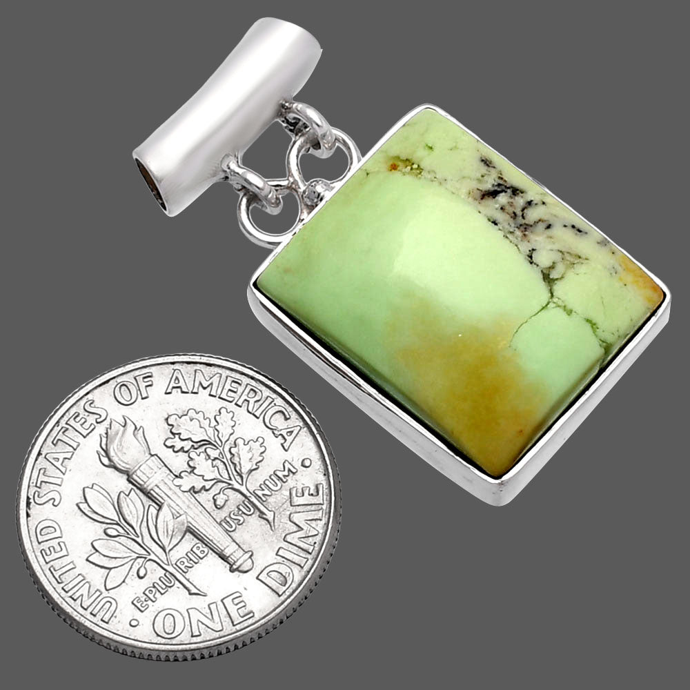 Natural Lemon Chrysoprase Pendant P-1198 SDP144635
