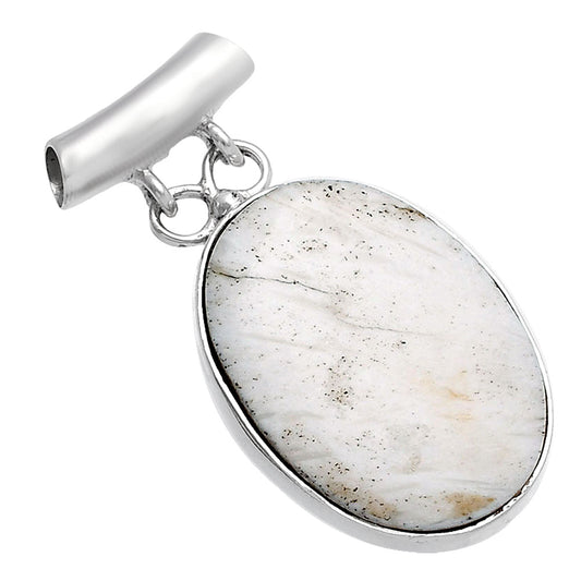 Natural White Scolecite Pendant P-1198 SDP144639