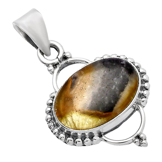 Natural Australian Prehnite Pendant P-1639 SDP144699