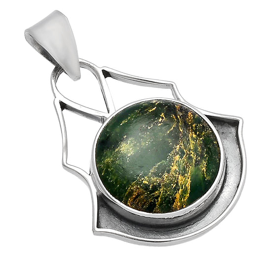 Natural Green Fuchsite Pendant P-1197 SDP144743