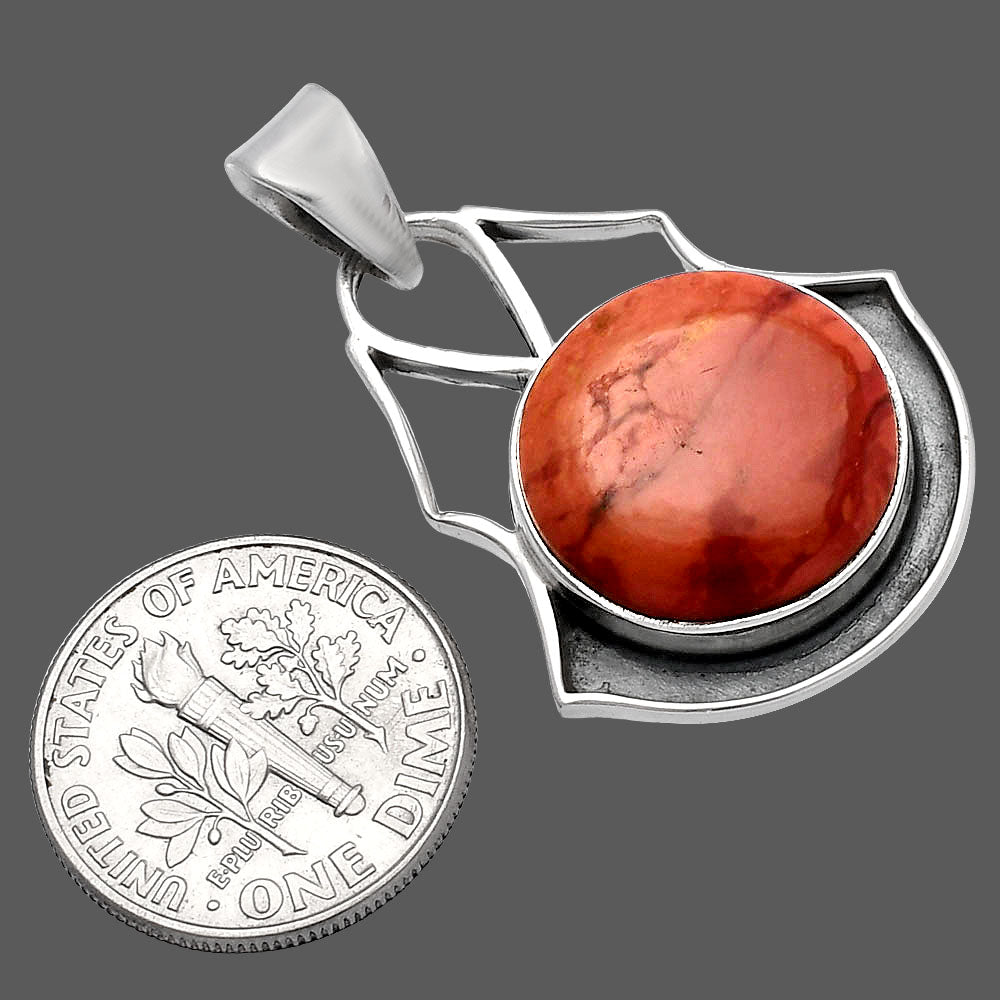 Natural Red Mookaite Pendant P-1197 SDP144755