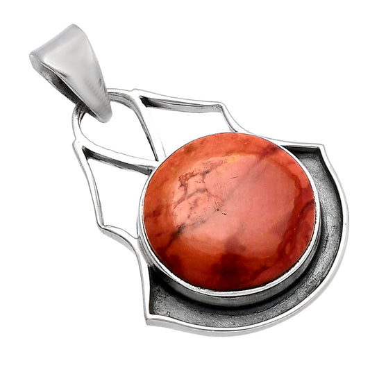 Natural Red Mookaite Pendant P-1197 SDP144755