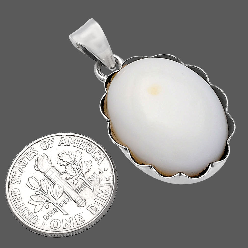 Natural White Opal Pendant P-1555 SDP144766