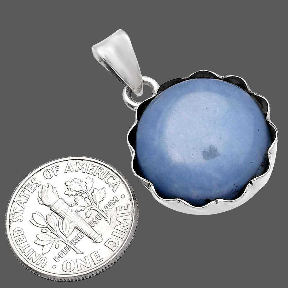 Natural Angelite Pendant P-1555 SDP144774