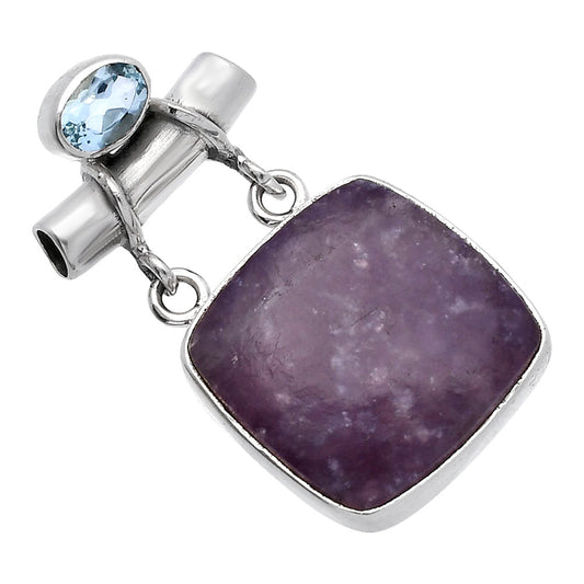 Purple Lepidolite & Sky Blue Topaz Pendant P-1276 SDP144909
