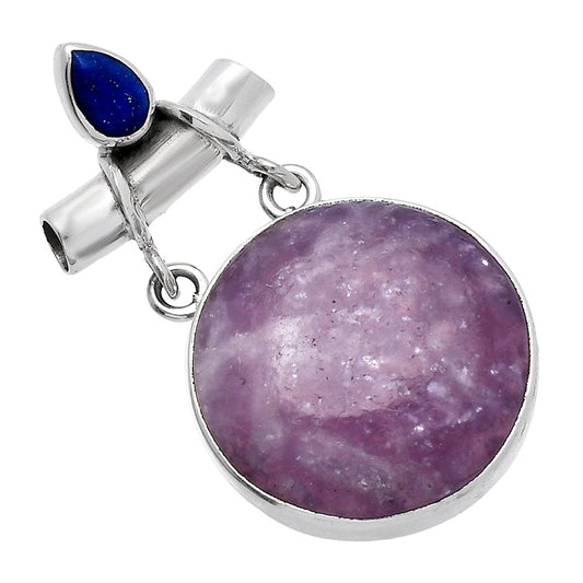 Purple Lepidolite & Lapis Lazuli Pendant P-1276 SDP144910