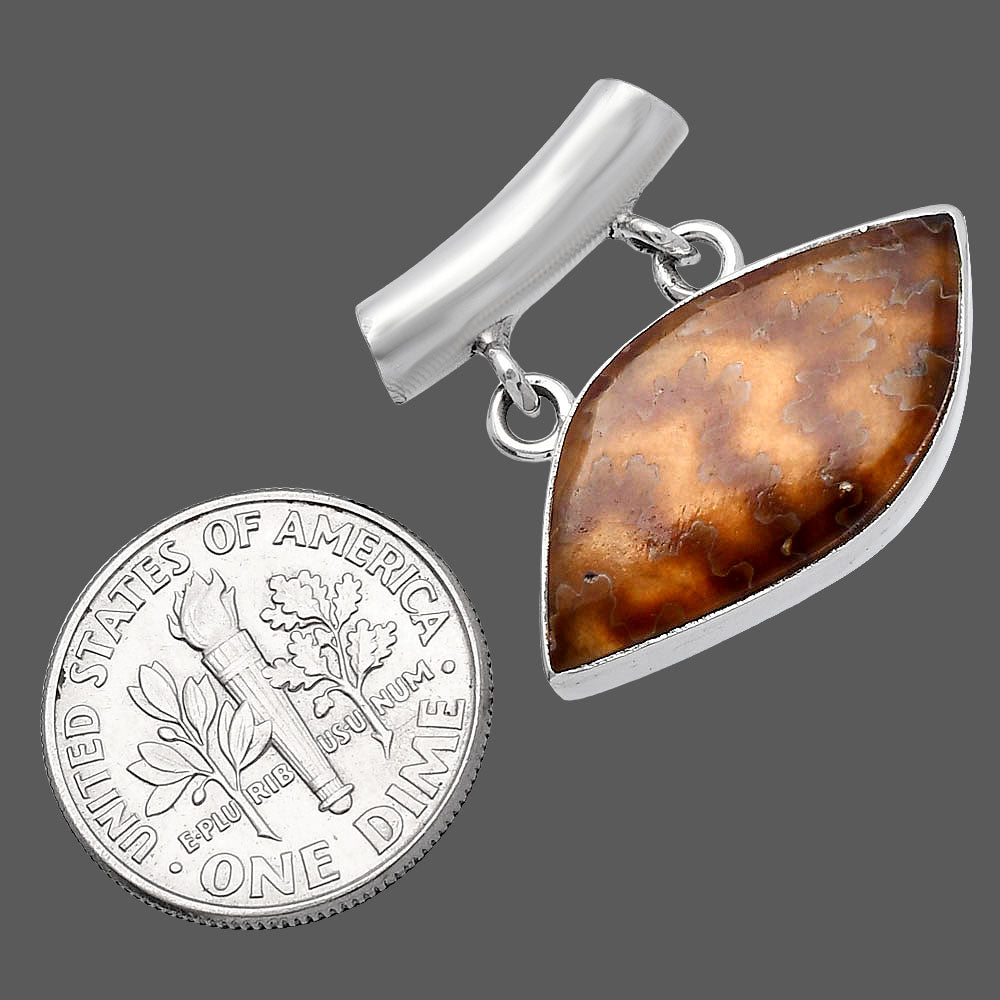 Natural Sutured Ammonite - Madagascar Pendant P-1198 SDP144914