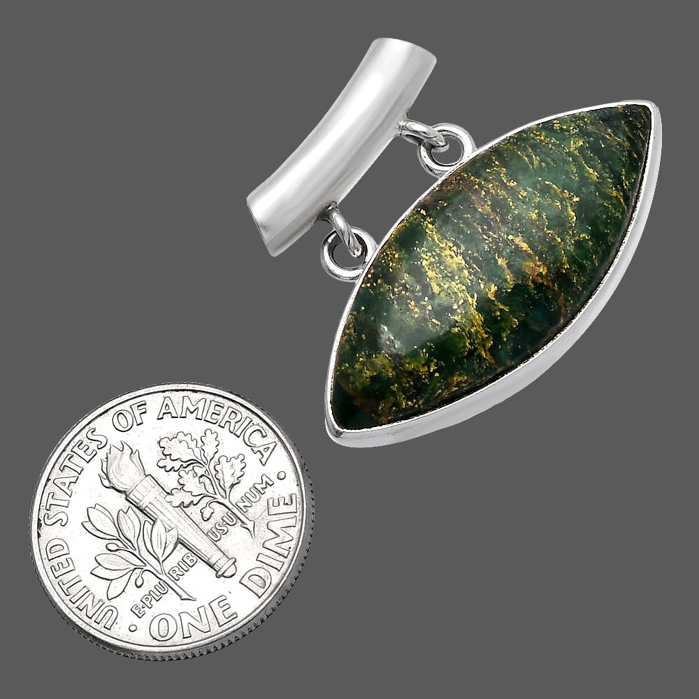 Natural Green Fuchsite Pendant P-1198 SDP144919