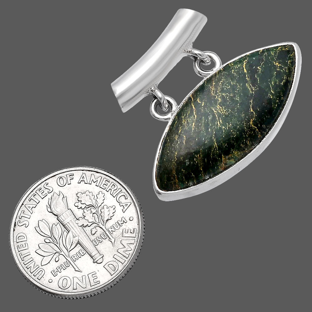 Natural Green Fuchsite Pendant P-1198 SDP144921
