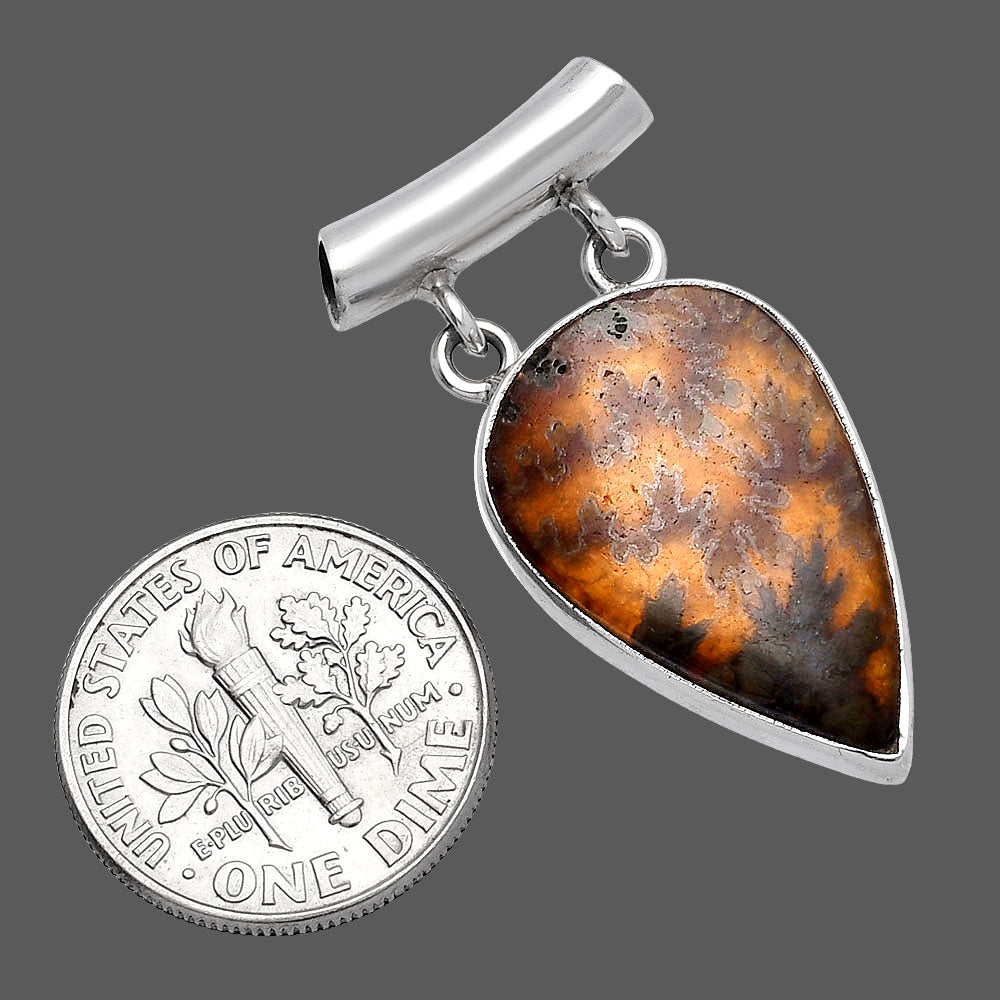 Natural Sutured Ammonite - Madagascar Pendant P-1198 SDP144938