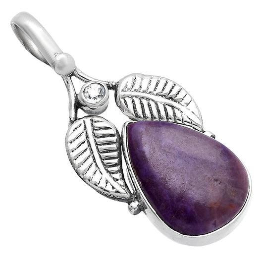 Lavender Jade & Sky Blue Topaz Pendant P-1416 SDP144996