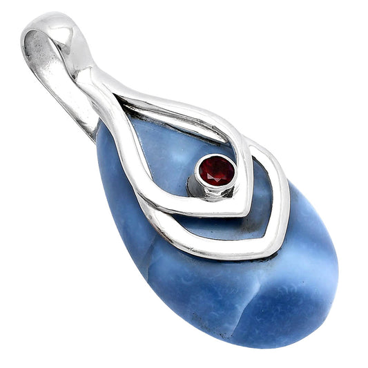 Natural Owyhee Opal & Garnet Pendant P-1562 SDP145102