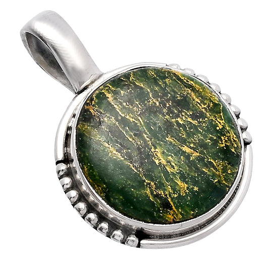 Natural Green Fuchsite Pendant P-1326 SDP145820