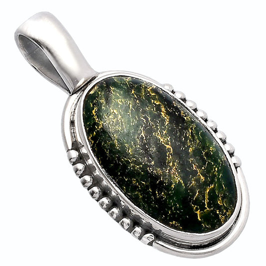 Natural Green Fuchsite Pendant P-1326 SDP145837