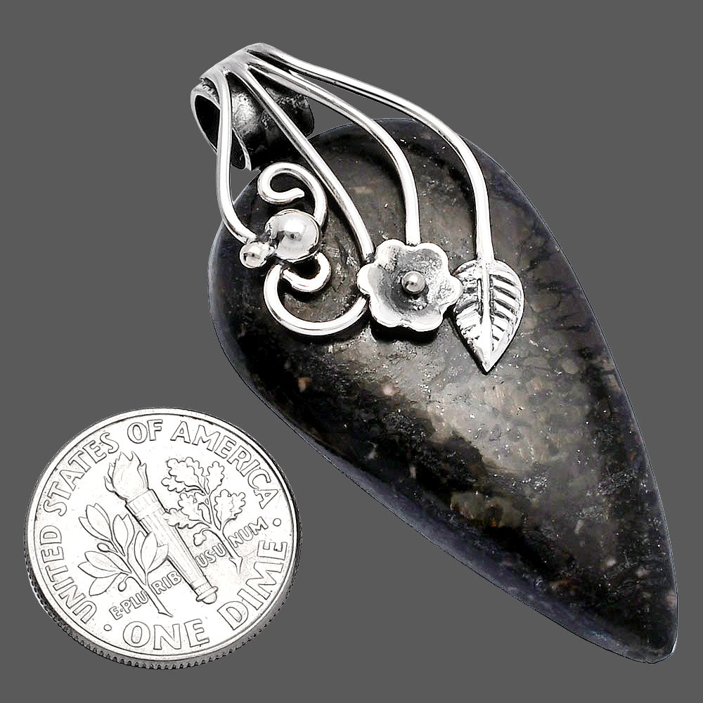 Natural Indigo Gabbro Pendant P-1581 SDP146010