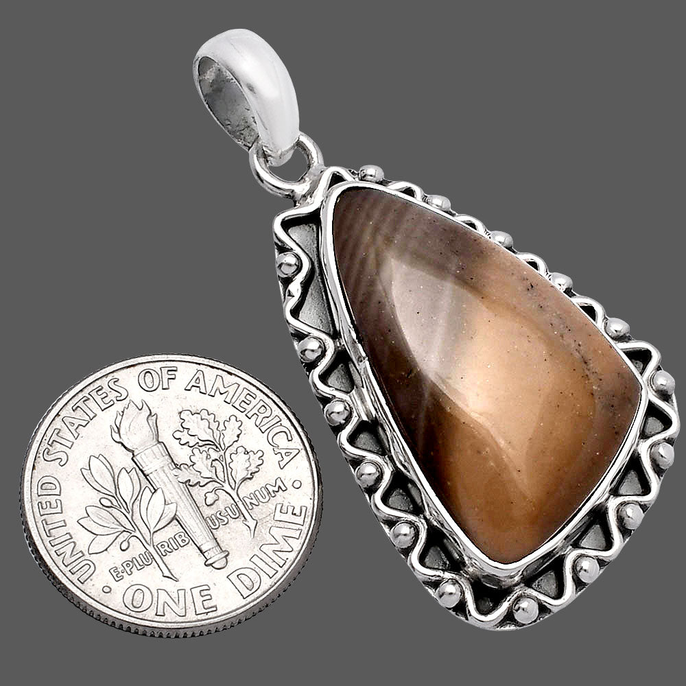 Natural Flint Stone Pendant P-1514 SDP146080