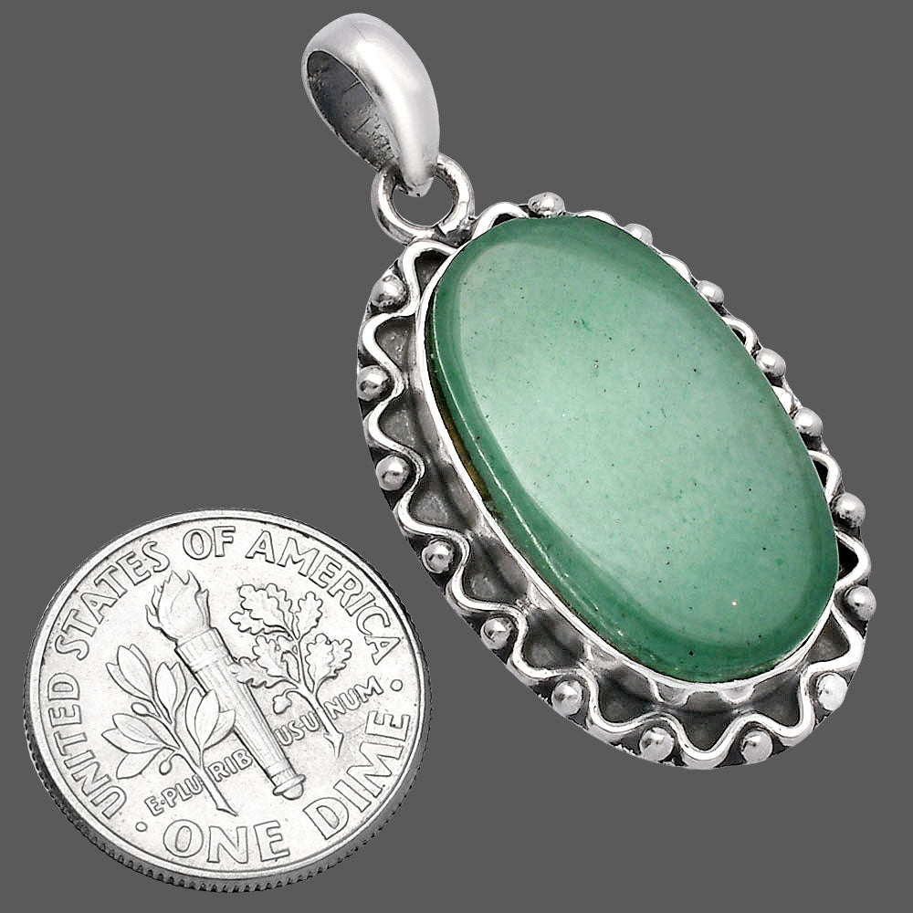 Natural Green Aventurine Pendant P-1514 SDP146093