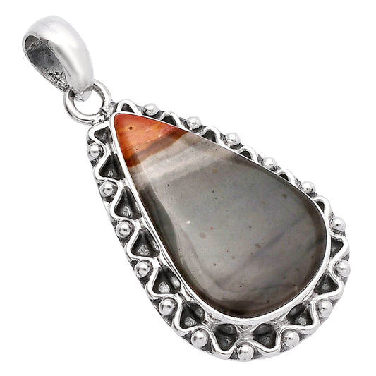 Natural Polygram Jasper Pendant P-1514 SDP146111