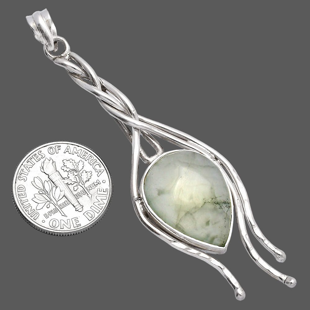 Natural Prehnite Pendant P-1728 SDP146261