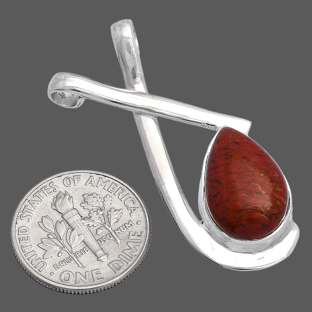 Natural Red Moss Agate Pendant P-1596 SDP146586