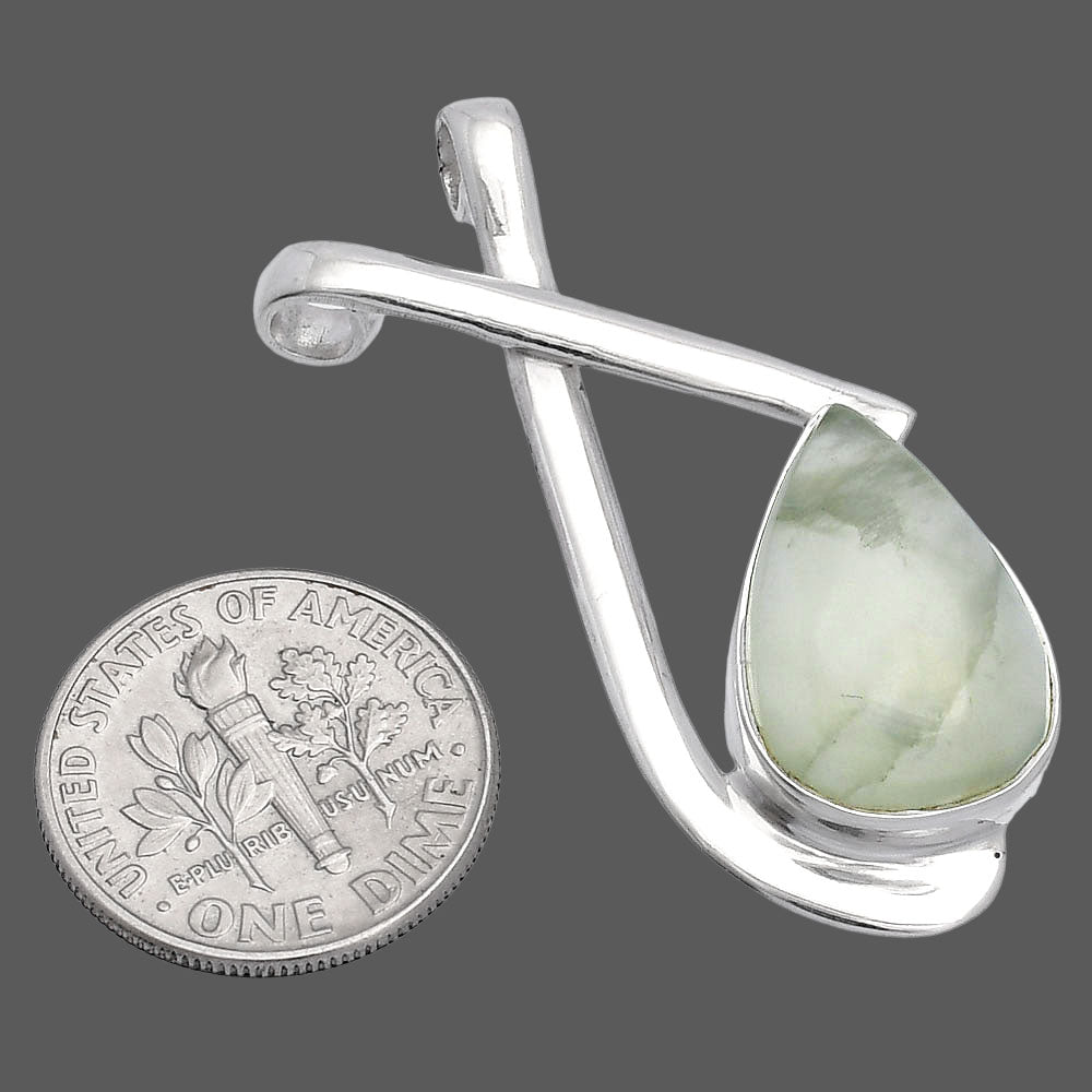 Natural Prehnite Pendant P-1596 SDP146600
