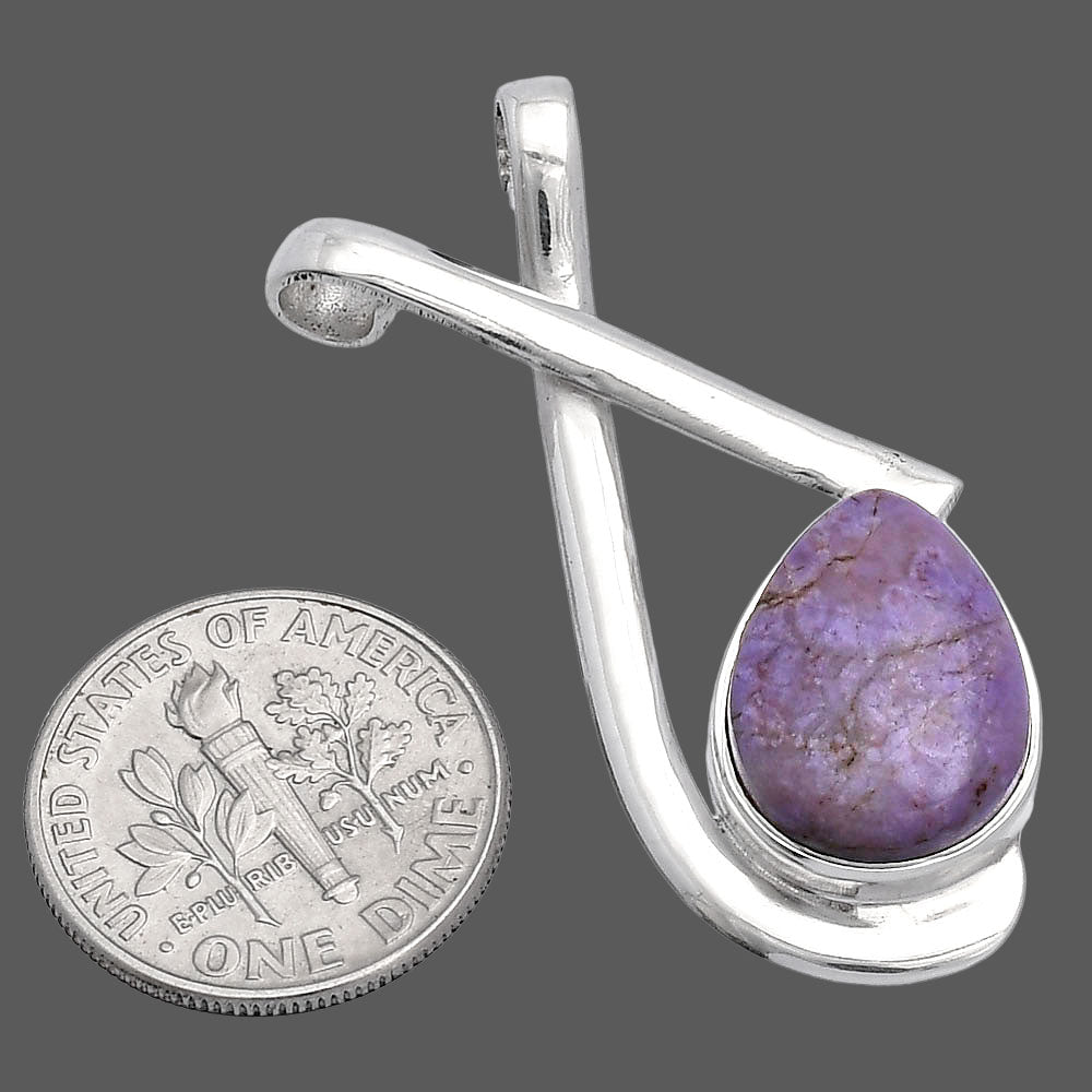 Natural Lavender Jade Pendant P-1596 SDP146604