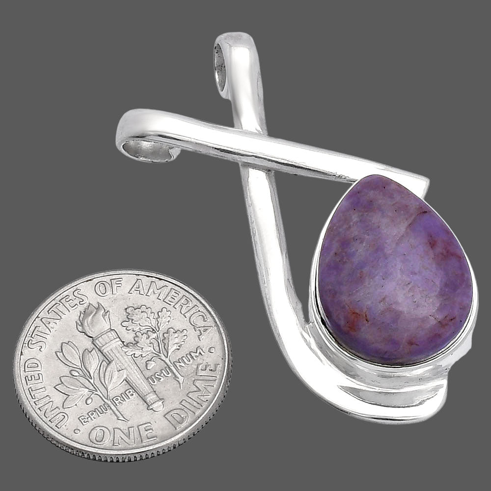 Natural Lavender Jade Pendant P-1596 SDP146611
