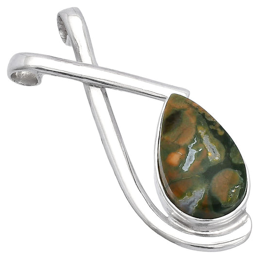 Natural Bamboo Jasper Pendant P-1596 SDP146624