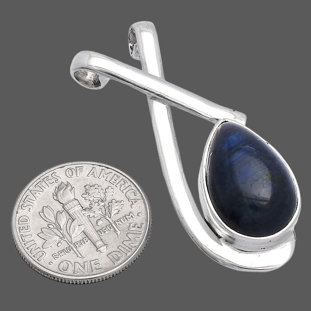 Blue Fire Labradorite - Madagascar Pendant P-1596 SDP146632