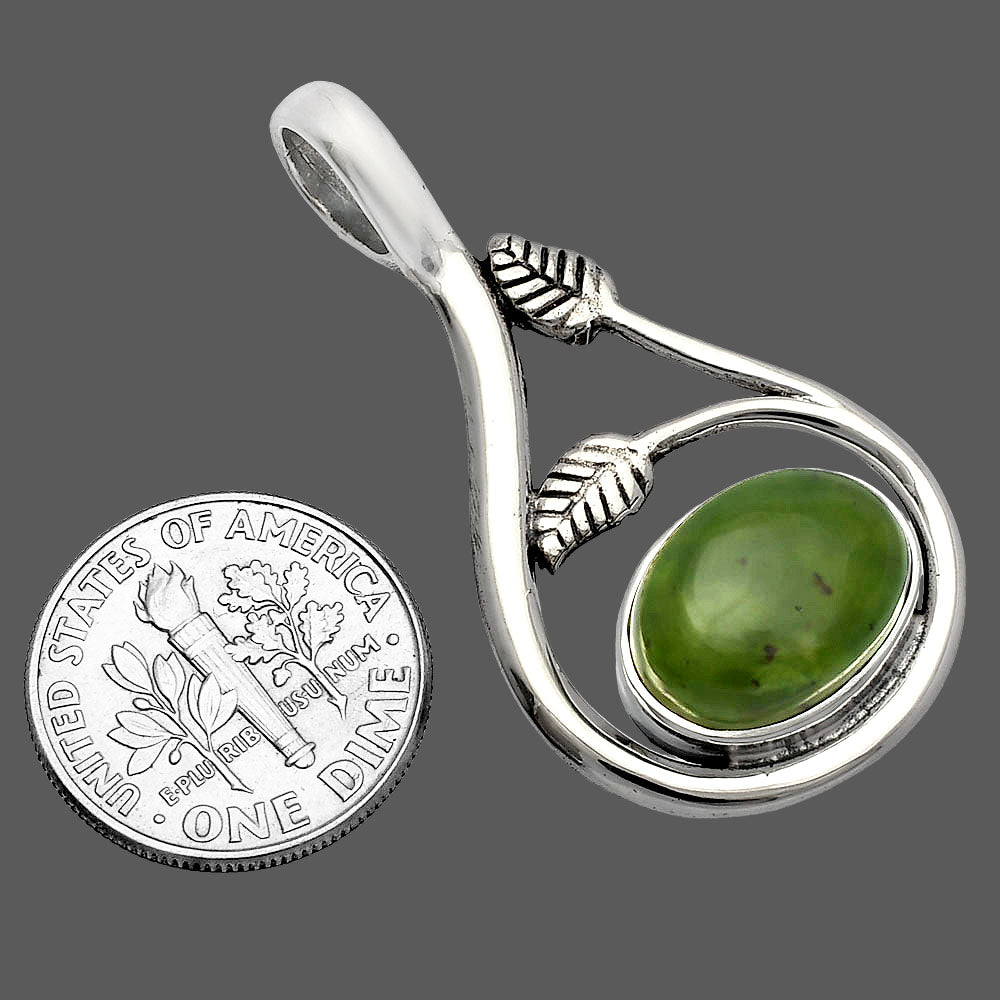 Natural Chrome Chalcedony Pendant P-1435 SDP146706