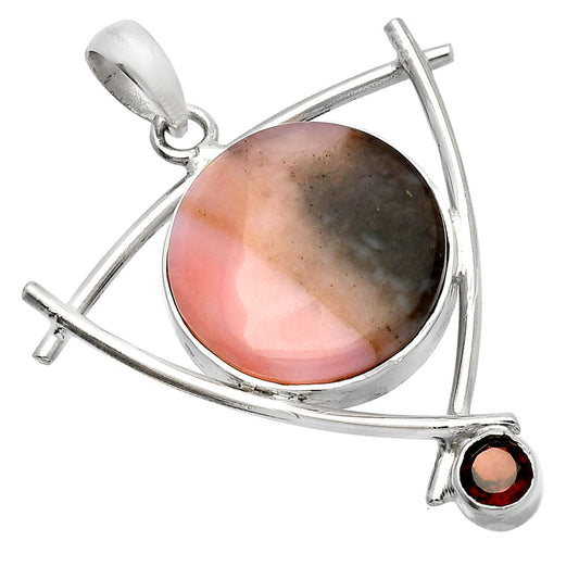 Natural Rhodonite & Amethyst Pendant P-1499 SDP146784